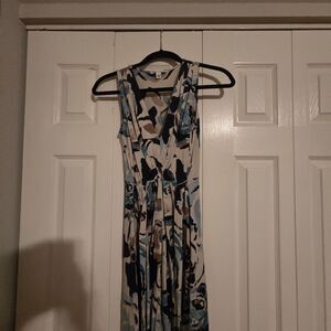 Banana Republic Blue and Black Maxi Dress